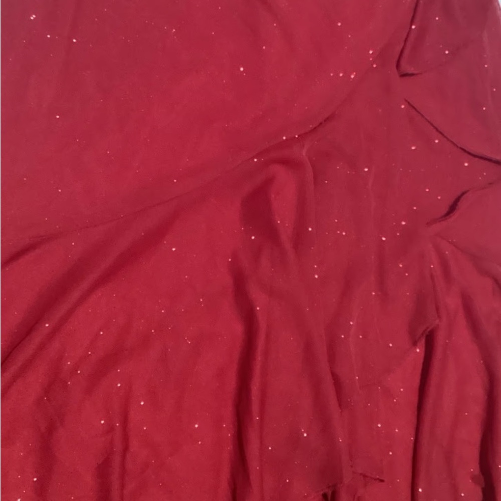 City Triangles Red Ruffle Dress - Picture 5 of 11